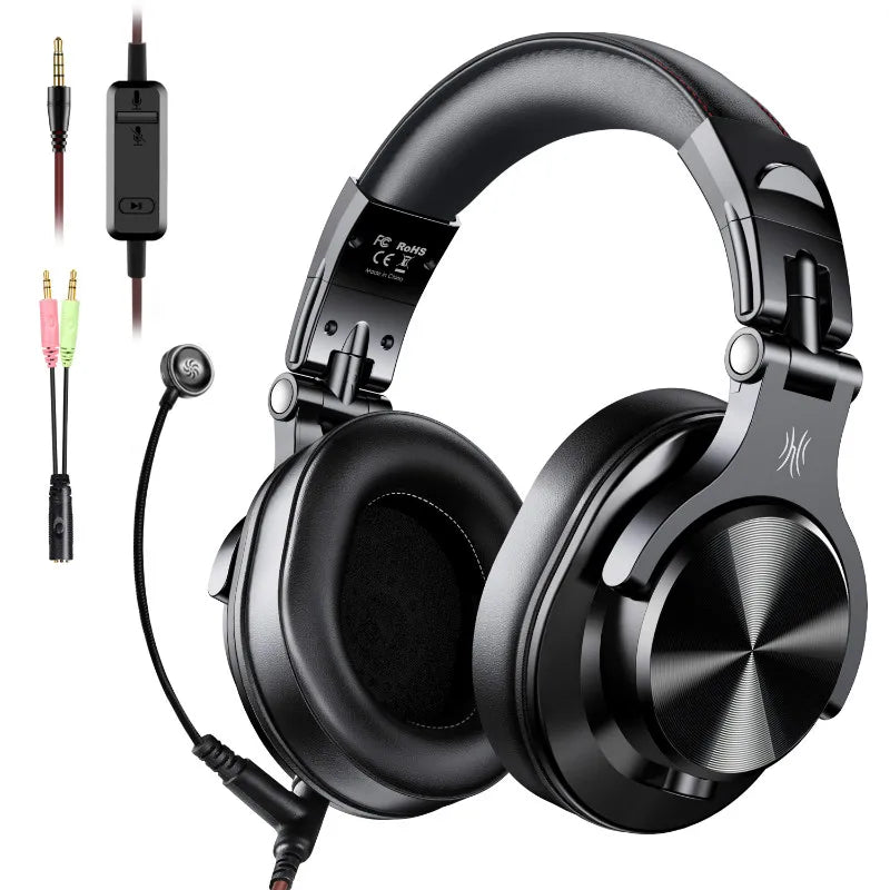 Oneodio A71 Gaming Headset Studio DJ Headphones Stereo Over Ear Wired Headphone Hi-Res With Microphone For PC PS4 Xbox One Gamer