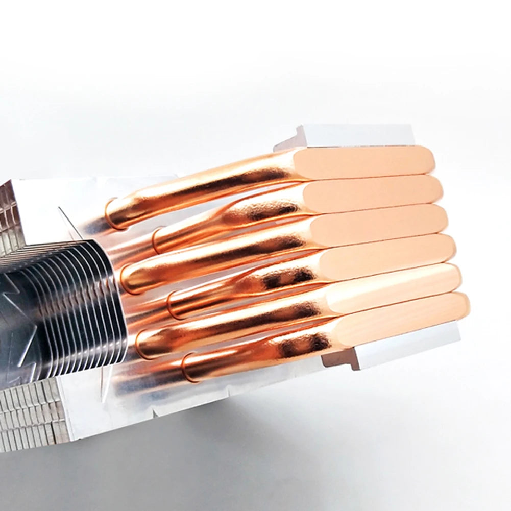 CPU Cooler 6 Heat Pipes 120mm 4 Pin PWM RGB  CPU Cooling Fan PC Quiet for Intel LGA 1200 1150 1151 1155 2011 AMD AM4 AM3