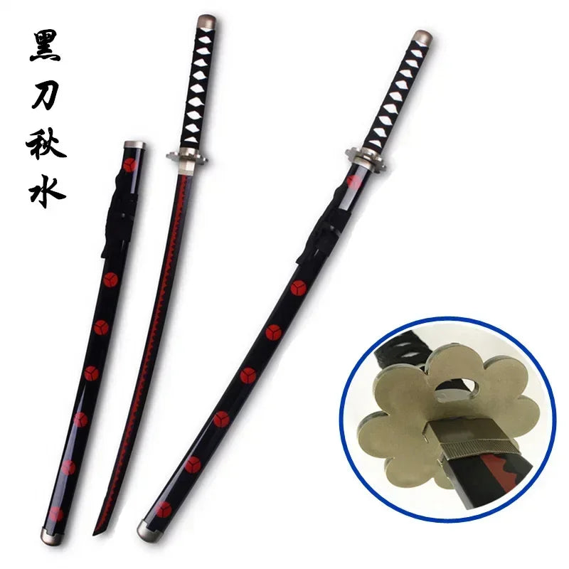 104cm Zoro Katana Sandai Kitetsu Sword Blade Anime Cosplay Prop Ninja Knife Real Full Size Japanese Katana Samurai Sabre Kid Toy