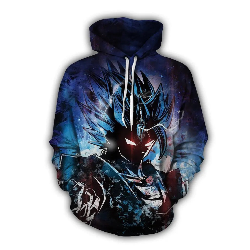2024 3D New Anime Dragon Ball Printed Sweater Series Pullover Generation Tide Brand Hoodie Gift Pink Goku