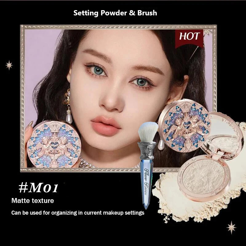 The Flower Knows Little Angel Collection Relief Highlight Face Powder iluminador Makeup Contour Highlighter Palette 8g/0.3Fl.oz