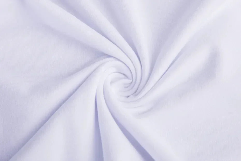 White graphic t-shirt featuring L from Death Note, with intricate designs on the back and a simple logo on the front.