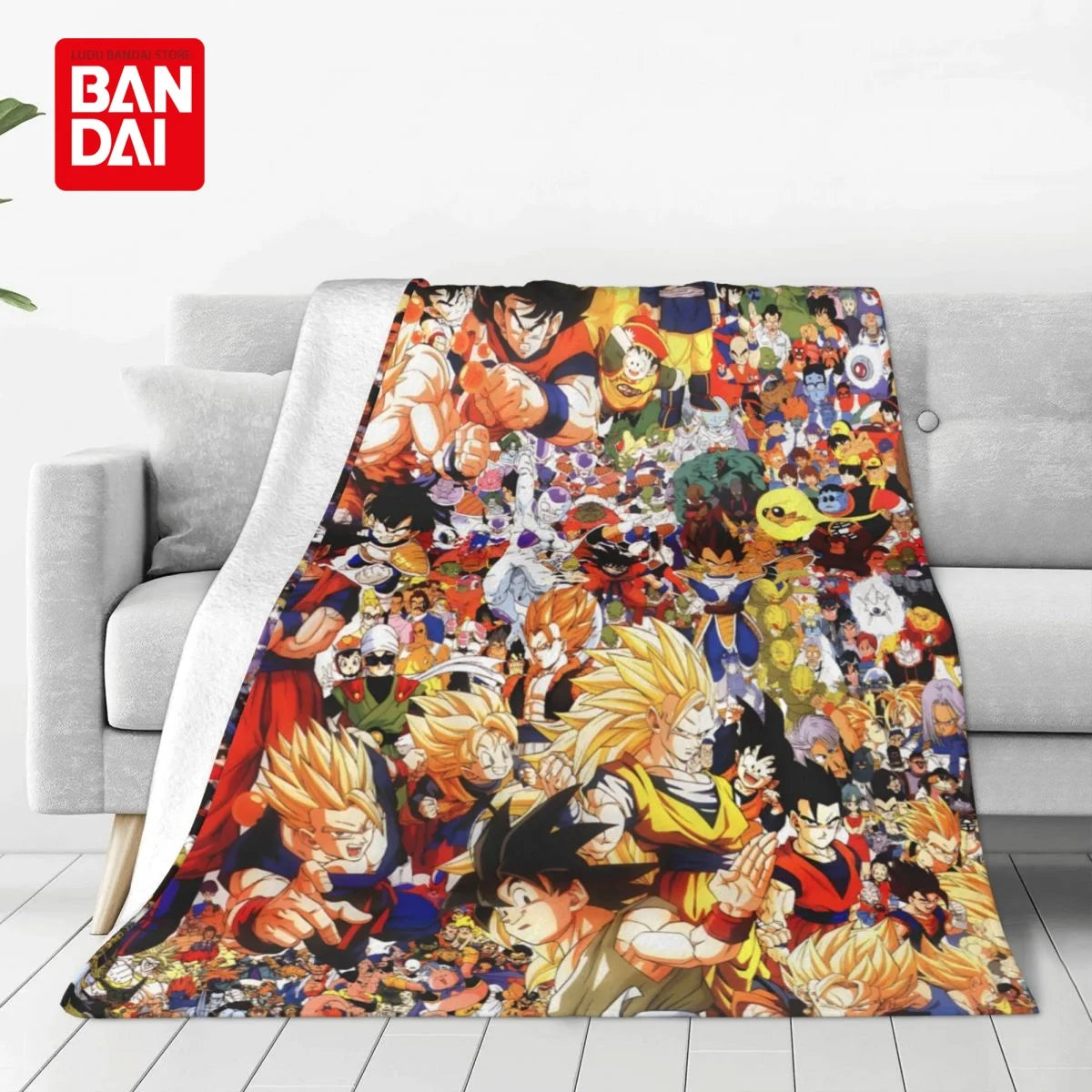 Bandai Japan Anime Dragonball Z Goku Throw Blankets on Bed Sofa Air Condition Sleeping Cover Bedding Throws Bedsheet For Kids