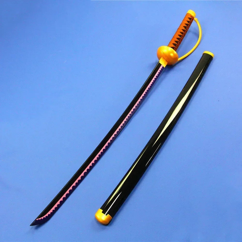104cm Zoro Katana Sandai Kitetsu Sword Blade Anime Cosplay Prop Ninja Knife Real Full Size Japanese Katana Samurai Sabre Kid Toy