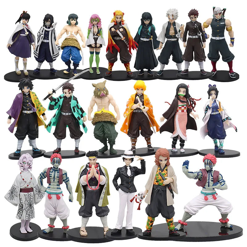 Demon Slayer doll Kamado Tanjirou Nezuko Action Figures Model Toys Zenitsu Figurine Inosuke Kimetsu No Yaiba Figura kids gift
