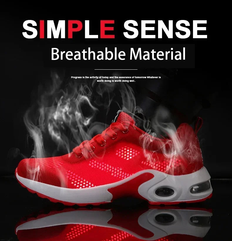 Black anime and more summer women's sneakers with air cushion design, perfect for sports and casual wear.