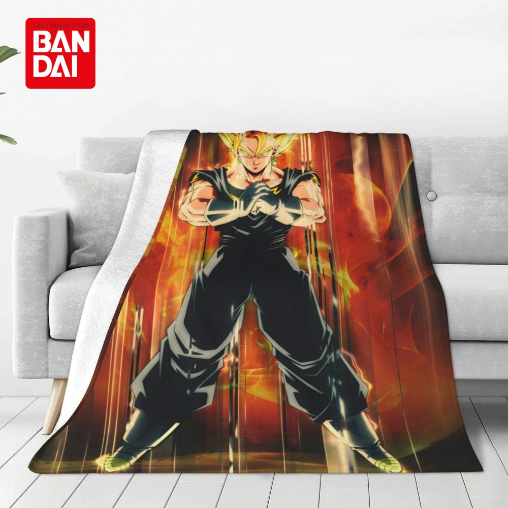 Bandai Japan Anime Dragonball Z Goku Throw Blankets on Bed Sofa Air Condition Sleeping Cover Bedding Throws Bedsheet For Kids