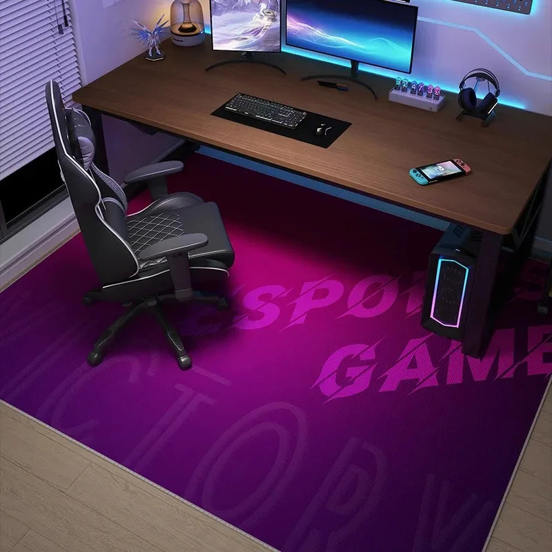 Gaming Mats Bedroom Rug Gamer Carpet Non-slip Wear-resistant Living Room Floor Mat American Laser Light Large Size Study Rug 양탄자