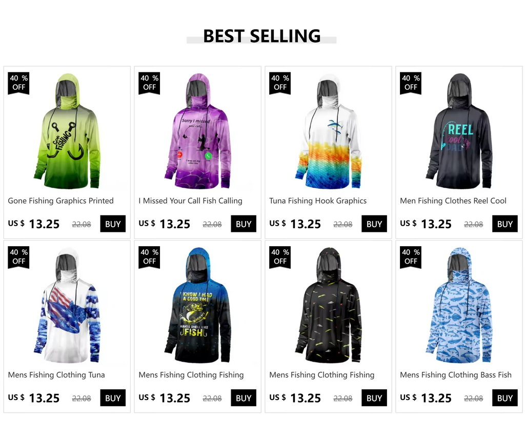Mens Fishing Clothing It Is Good Fishing Day Printed Sun Protection Face Mask Hoodies Outdoor Sports Breathable Clothes