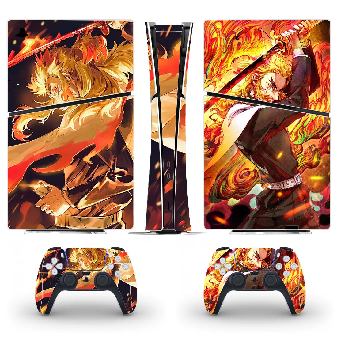 Anime New PS5 Slim Digital Skin Sticker Protector Decal Cover for Console Controller PS5 Slim Sticker Vinyl