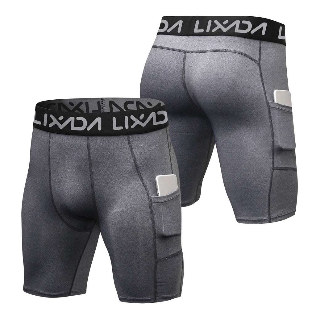 Lixada 3 Pack Men Sports Shorts Active Workout Underwear with Pocket