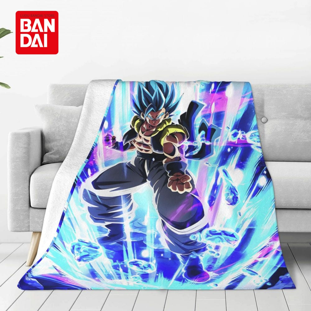Bandai Japan Anime Dragonball Z Goku Throw Blankets on Bed Sofa Air Condition Sleeping Cover Bedding Throws Bedsheet For Kids