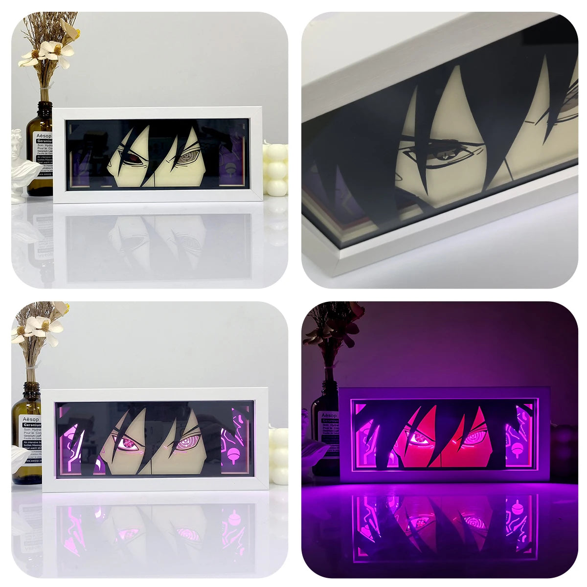 Anime Series Color Paper-Cut Light Remote Control Color Atmosphere Party Decoration Night Light