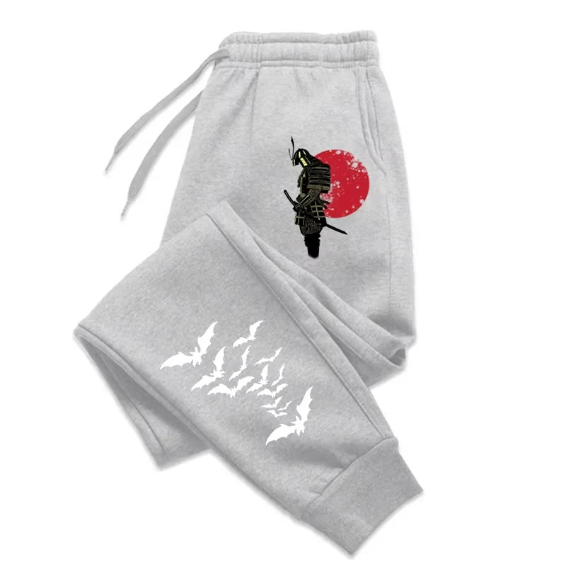 2025 Autumn/Winter Men's Anime Samurai Print Sport Joggers with Pocket S-3XL WK0062
