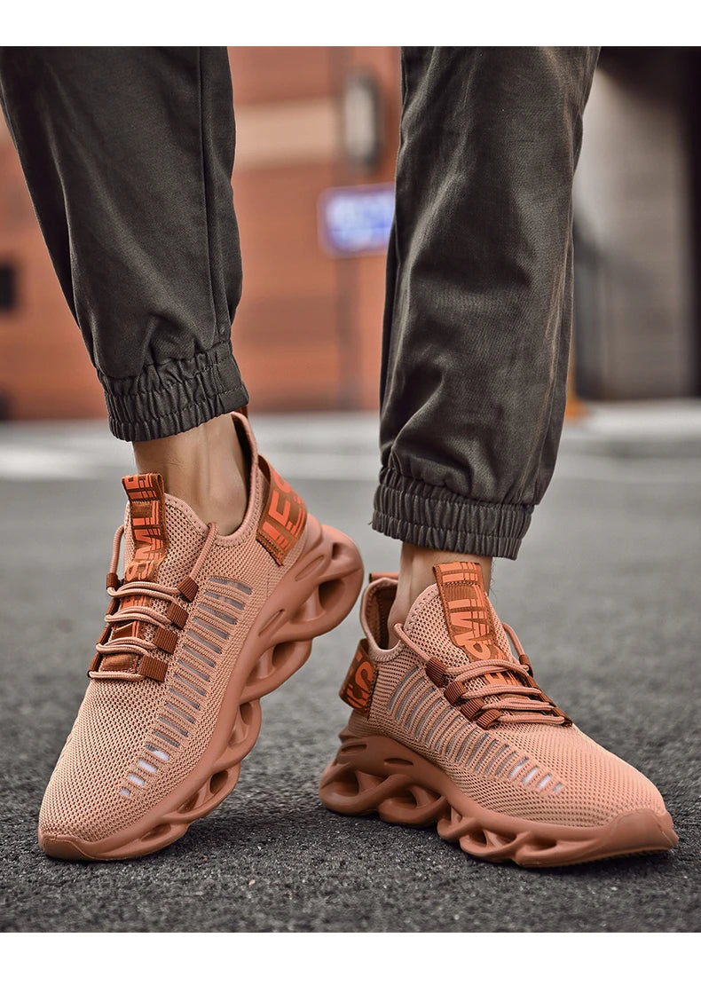 Men Shoes Comfortable Sneakers Breathable Running Shoes For Women Mesh Tennis Sports Shoes Outdoor Air Waling Casual