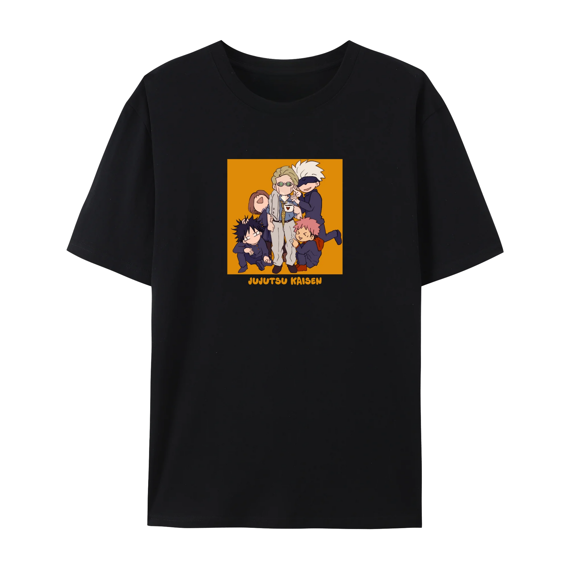 Jujutsu Anime Kaisen JJK's Characters Graphic Cotton T-Shirt,Japanese Anime Unisex Short Sleeve Crewneck Shirt