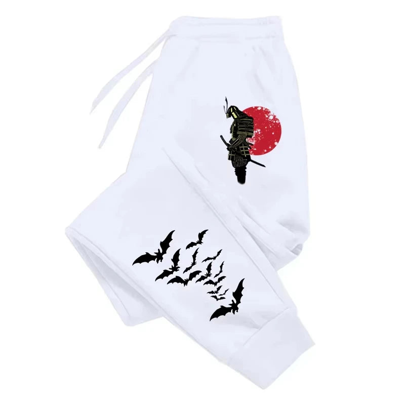 2025 Autumn/Winter Men's Anime Samurai Print Sport Joggers with Pocket S-3XL WK0062