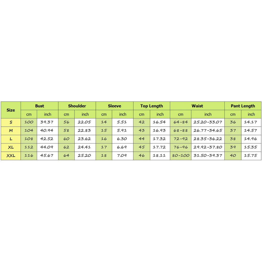 Women's striped pajama set with short sleeve t-shirt and elastic waistband shorts in comfortable fabric.