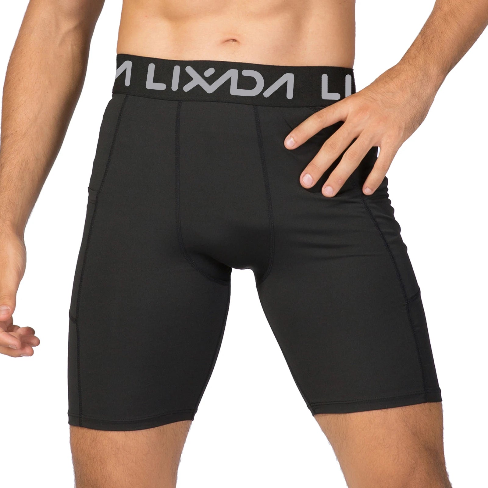 Lixada 3 Pack Men Sports Shorts Active Workout Underwear with Pocket