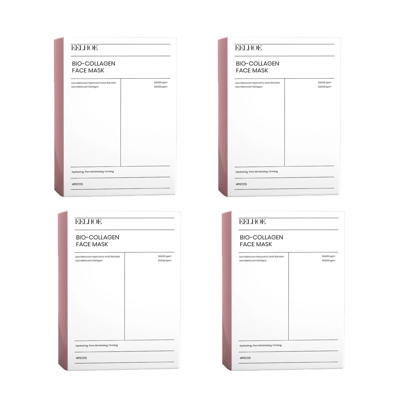 Bio-Collagen Face Mask product box and sheet masks, designed for skincare and hydration.