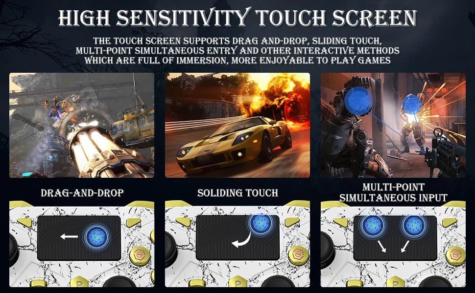 For PS5 Console Wireless Controller Supports BLACK MYTH WUKONG W/ Turbo Dual Vibration Gamepad For Steam/PC Game Remote Control