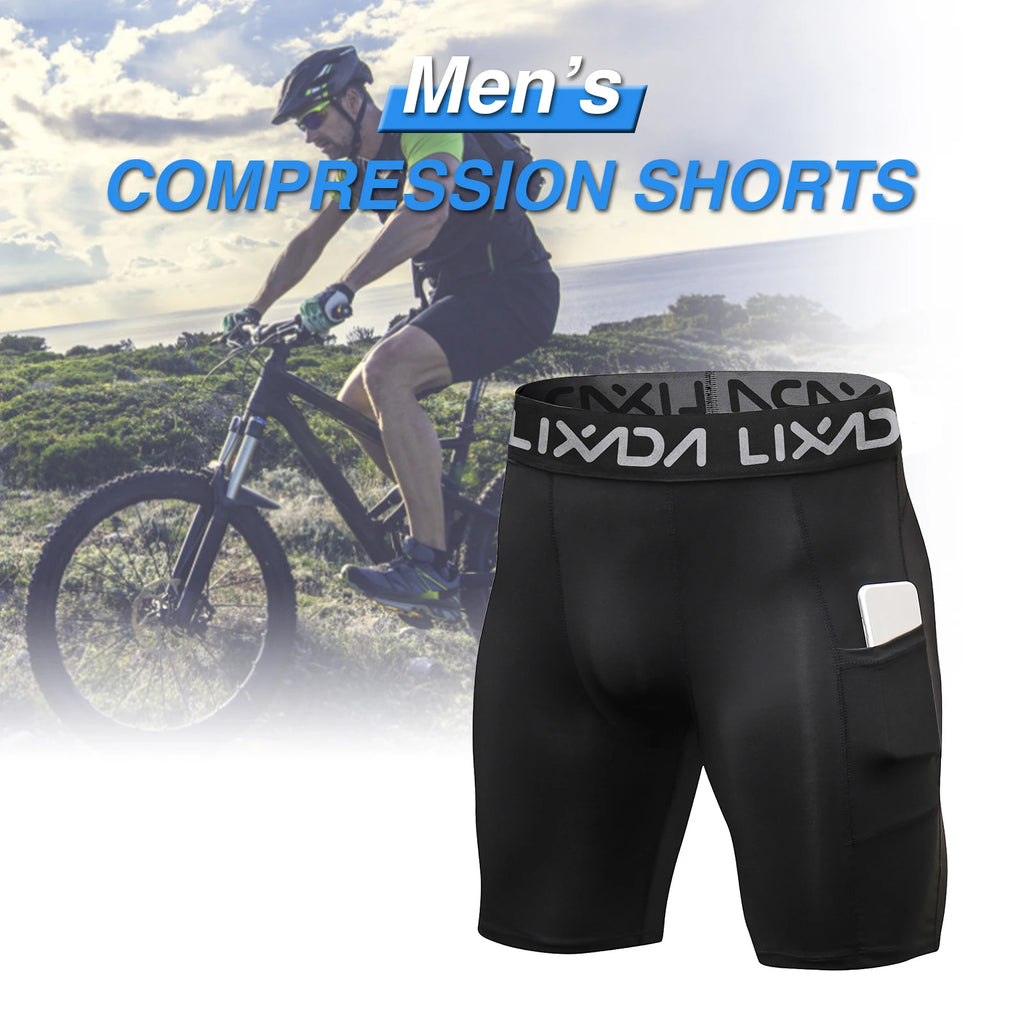 Lixada 3 Pack Men Sports Shorts Active Workout Underwear with Pocket