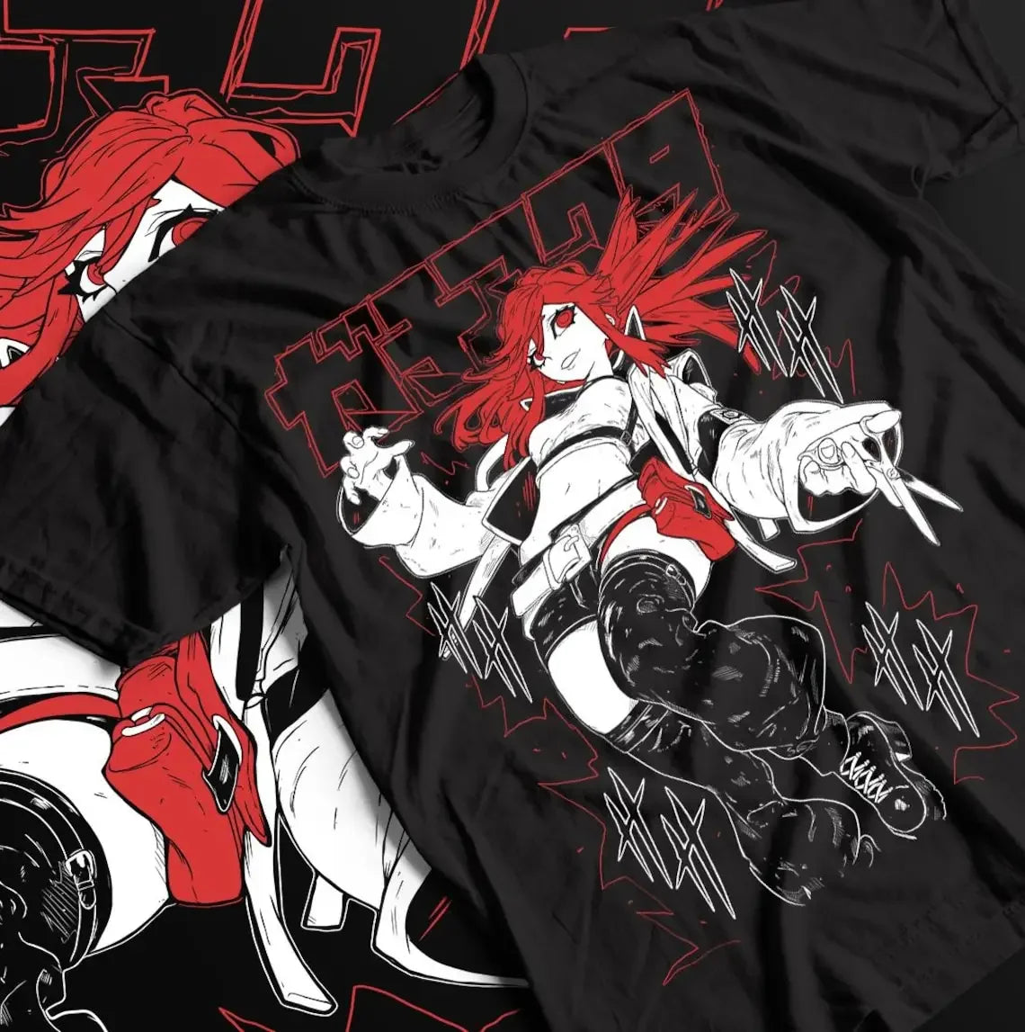 Hot Anime Gachiakuta Loose Oversized T-shirt Y2k Graphic Print T-Shirt Anime Unisex Clothing Casual Heavy Cotton Harajuku Tee