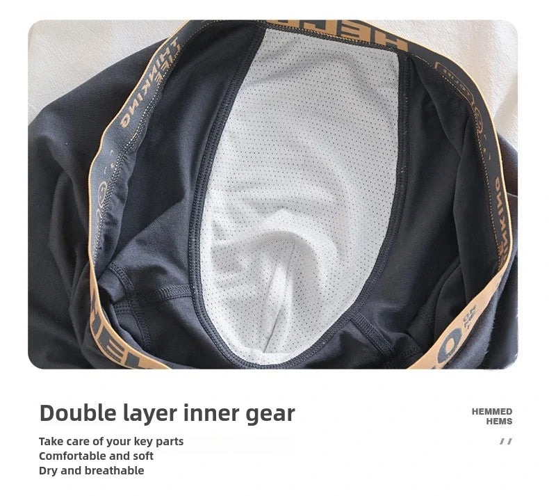 1/5pcs Men's Underwear, Breathable Comfy Quick Drying Stretchy Boxer Trunks, Sexy Underpants, Men's Trendy Boxer Panties