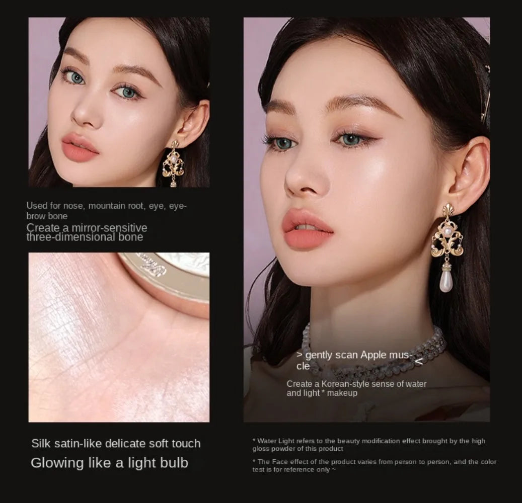 The Flower Knows Little Angel Collection Relief Highlight Face Powder iluminador Makeup Contour Highlighter Palette 8g/0.3Fl.oz