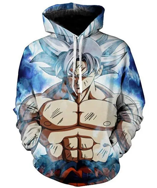 2024 3D New Anime Dragon Ball Printed Sweater Series Pullover Generation Tide Brand Hoodie Gift Pink Goku