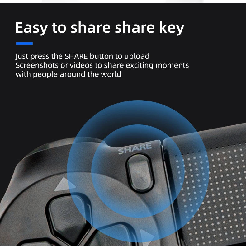 Game Controller for PS4/Slim/Pro Wireless Gamepad For PC Dual Vibration Joystick For IOS/Android