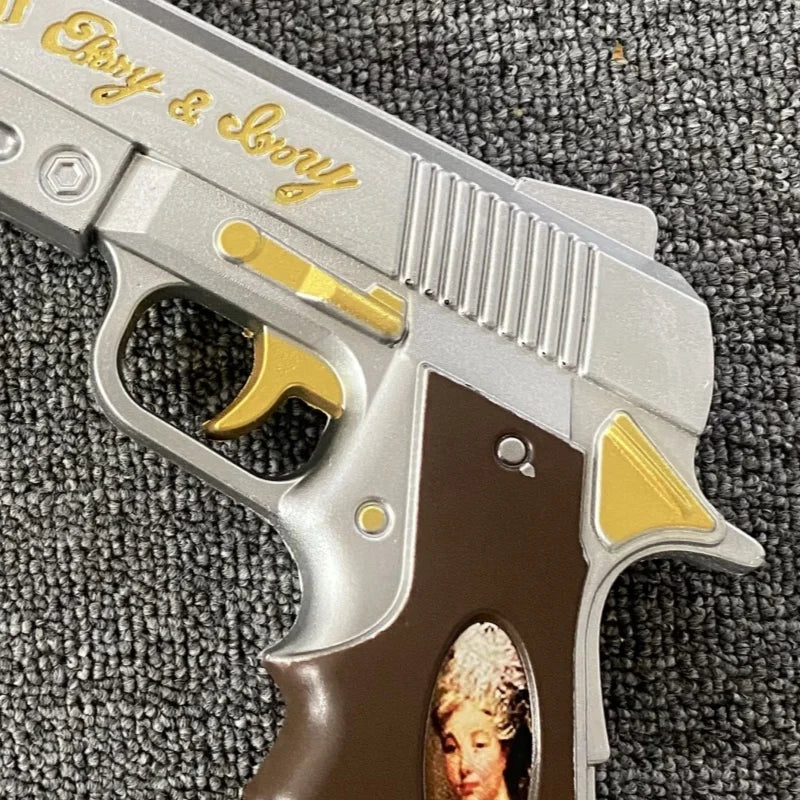 15.7in/40cm Ebony Ivory Gun Katana Devil May Cry 4 Sabre Ninja Sword Cosplay Prop Real Size Japanese Gun Katana Samurai Sword