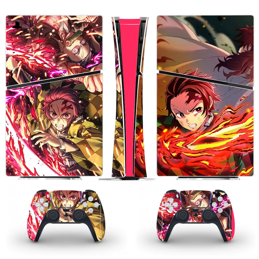 Anime New PS5 Slim Digital Skin Sticker Protector Decal Cover for Console Controller PS5 Slim Sticker Vinyl