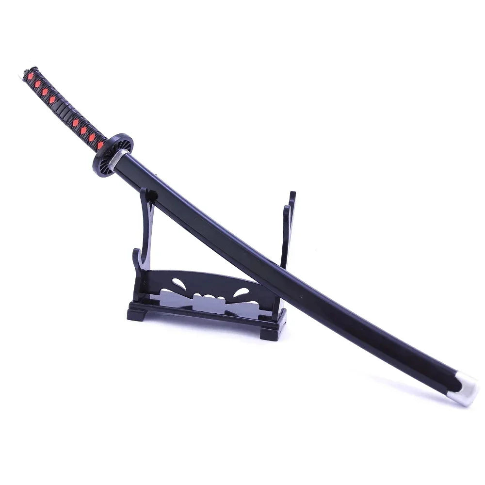 26CM Demon Slayer Sword Real Katana Swords Demon Slayer Cosplay Metal Props Weapon Anime Battle Ready No Cutting Edge Bedroom