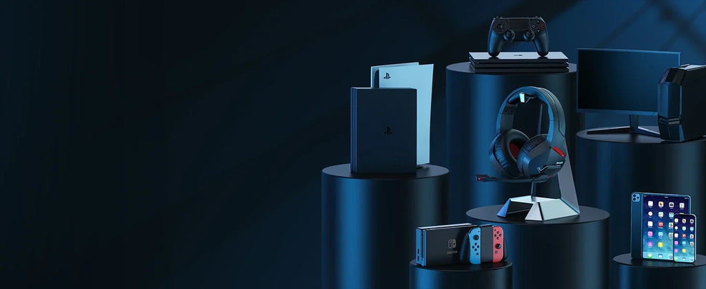 BINNUNE BW01 Wireless Gaming Headset with Mic for PC PS4 PS5 2.4G Bluetooth USB Gamer Headphones with Mic for Laptop Computer