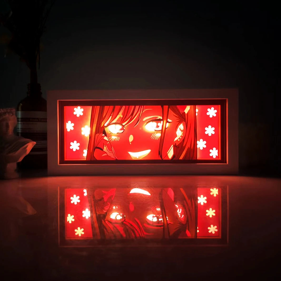 Anime Series Color Paper-Cut Light Remote Control Color Atmosphere Party Decoration Night Light