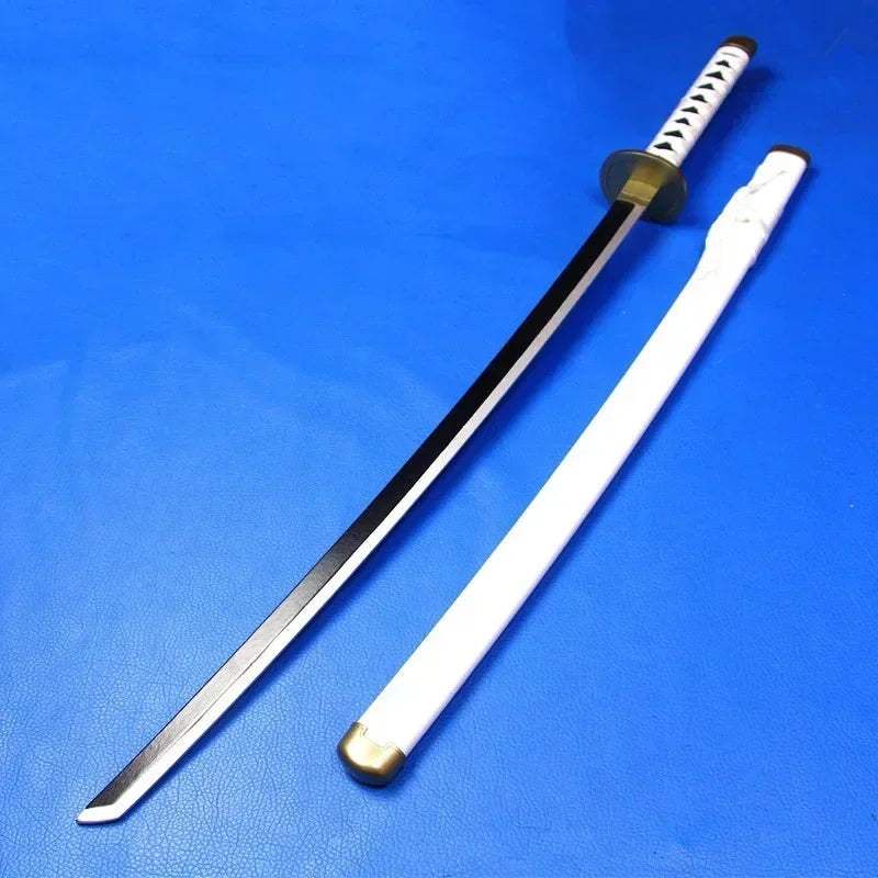 104cm Zoro Katana Sandai Kitetsu Sword Blade Anime Cosplay Prop Ninja Knife Real Full Size Japanese Katana Samurai Sabre Kid Toy