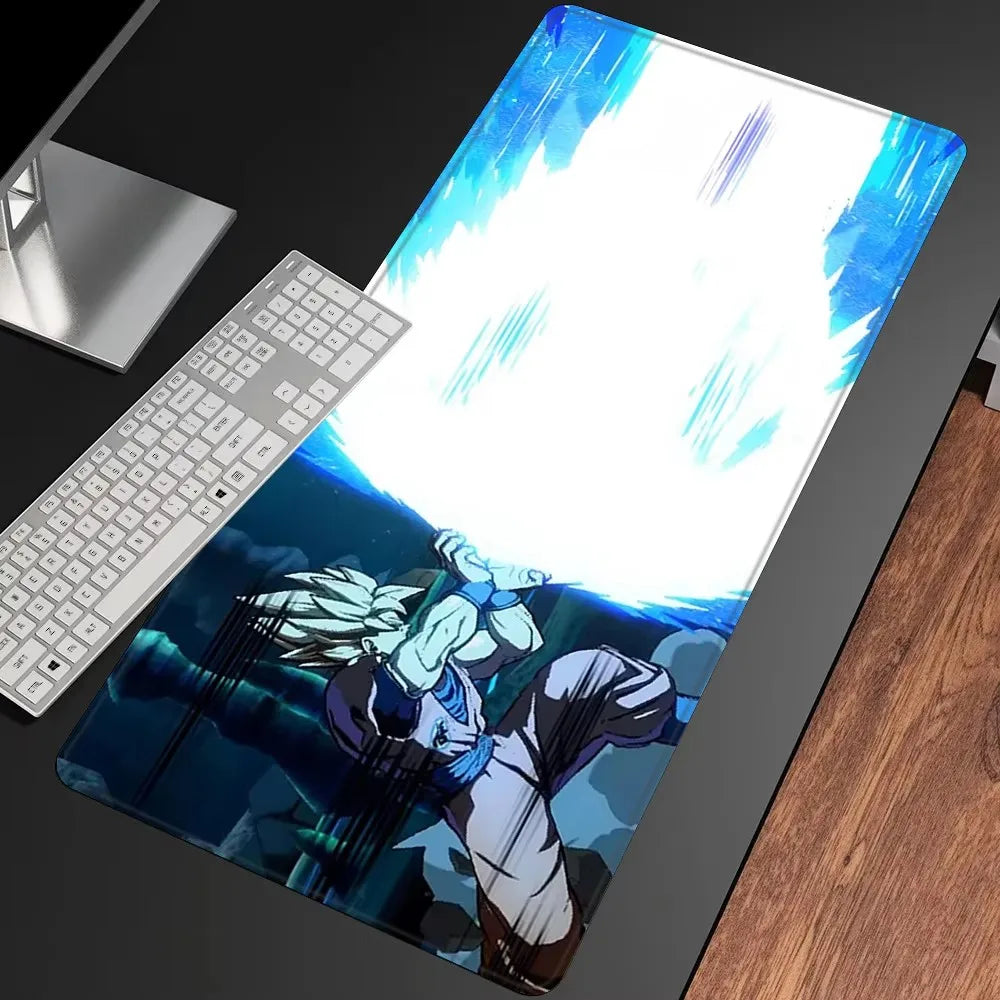 MINISO Anime Goku Dragon Warrior Mouse Pad Large Gaming Desk Mat Non-slip Keyboard Rug PC Laptop Office Gamer Accessories XXL