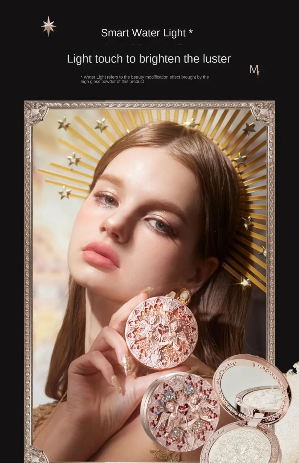 The Flower Knows Little Angel Collection Relief Highlight Face Powder iluminador Makeup Contour Highlighter Palette 8g/0.3Fl.oz