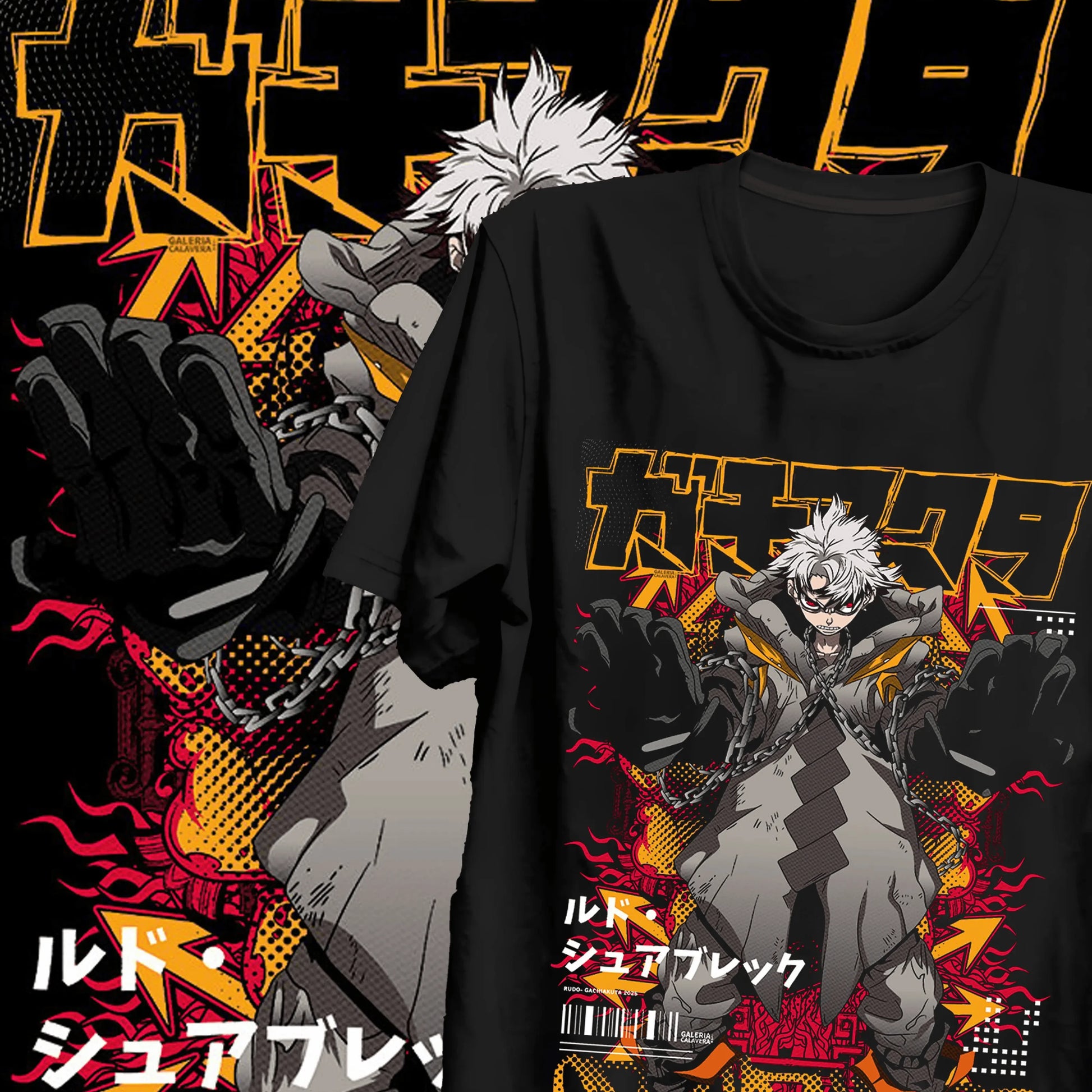 Hot Anime Gachiakuta Loose Oversized T-shirt Y2k Graphic Print T-Shirt Anime Unisex Clothing Casual Heavy Cotton Harajuku Tee