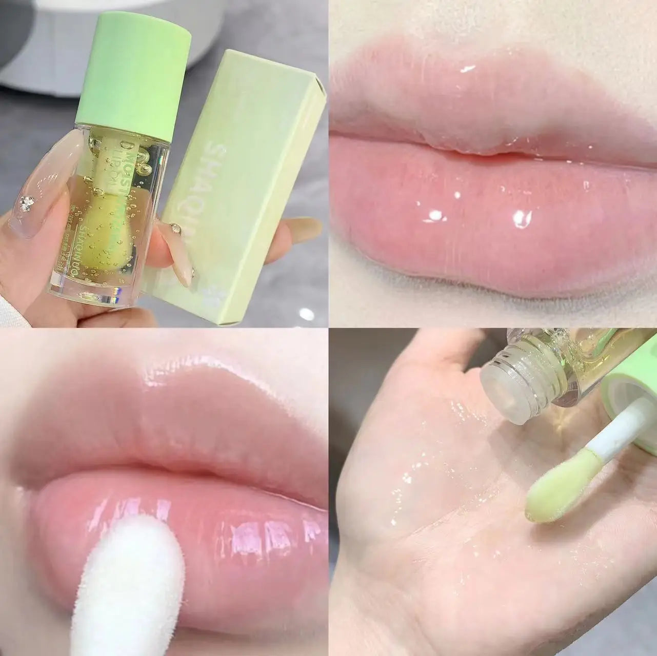 Water Light Lip Gloss Moisturizer Transparent Jelly Mirror Fruit Crystal Lip Oil Clear Hydrating Plumping Korean Lip Care Makeup