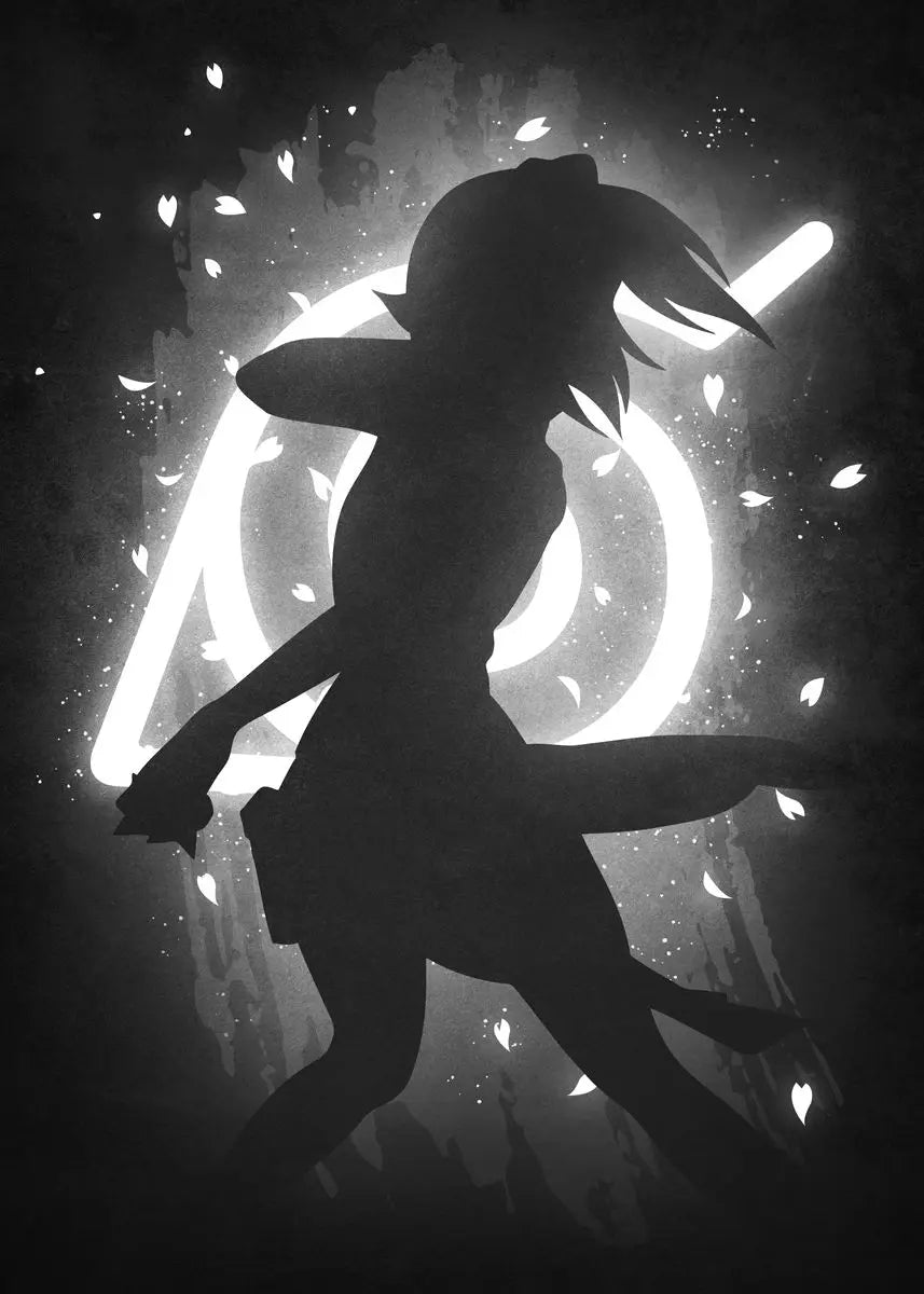 Anime Character Outline Series Poster Print Canvas Art Pictures Home for Living Room and Bedroom Wall Decor Frameless Painting