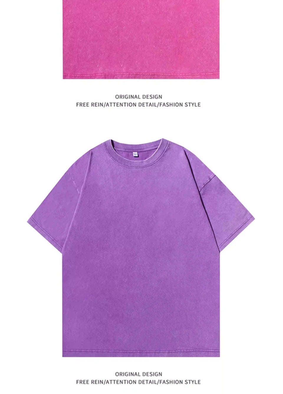 300g Heavy Men Washed Vintage Oversized T-Shirt Street Hip Hop Punk Tee women Harajuku Casual Cotton Short Sleeve Acid Wash Top