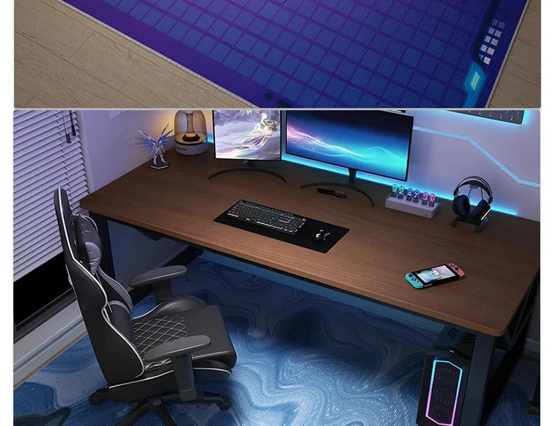 Gaming Mats Bedroom Rug Gamer Carpet Non-slip Wear-resistant Living Room Floor Mat American Laser Light Large Size Study Rug 양탄자