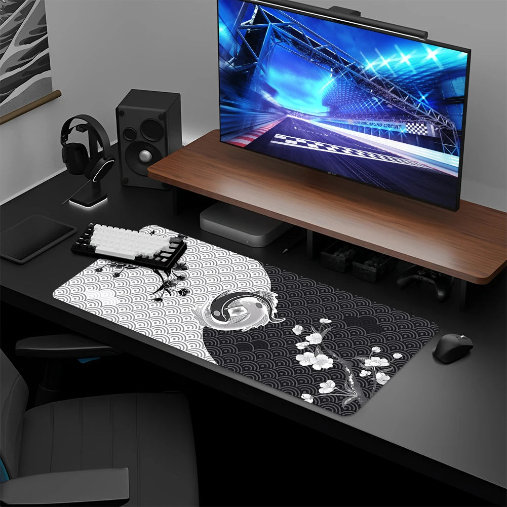 Large Gaming Mouse Pad Mouse Mat Keyboard Mat Non-Slip Rubber Base Desk Mat for Keyboard and Mouse PC Computer Game Accessories