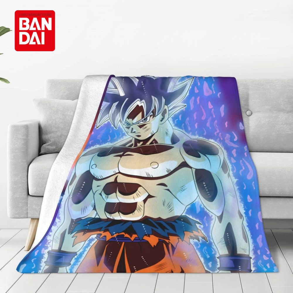 Bandai Japan Anime Dragonball Z Goku Throw Blankets on Bed Sofa Air Condition Sleeping Cover Bedding Throws Bedsheet For Kids