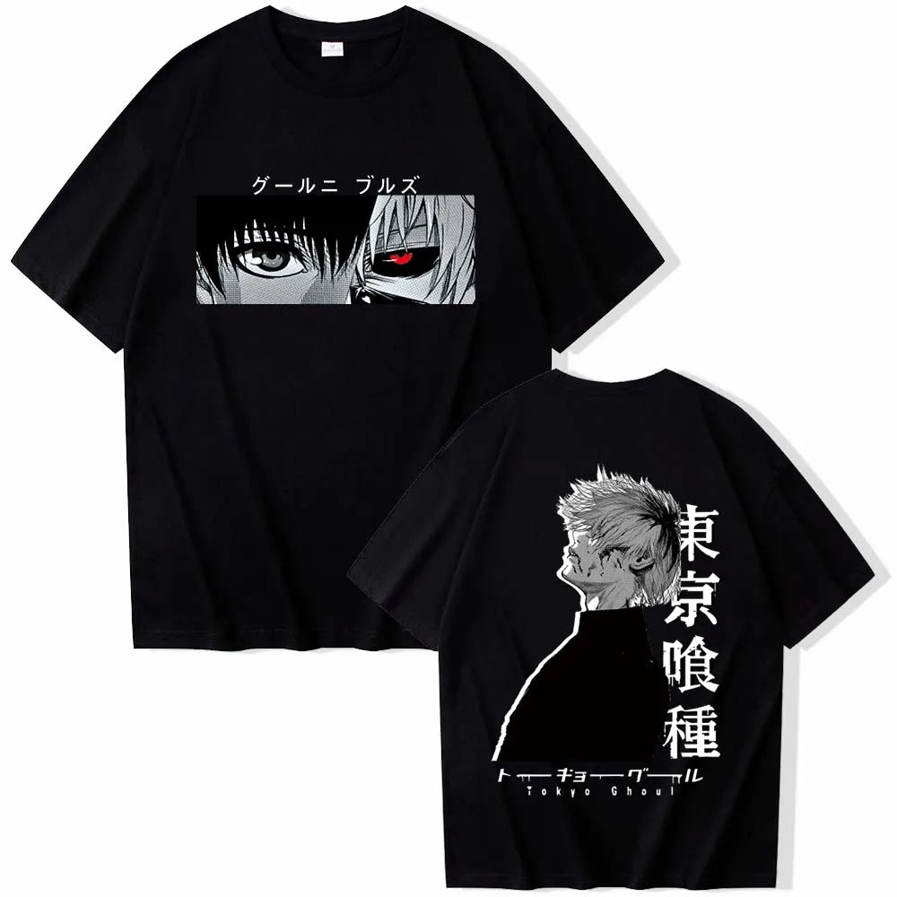 Anime Tokyo Ghoul T-Shirts Man Women Summer Casual O-Neck Short Sleeve Shirts Fans Gift