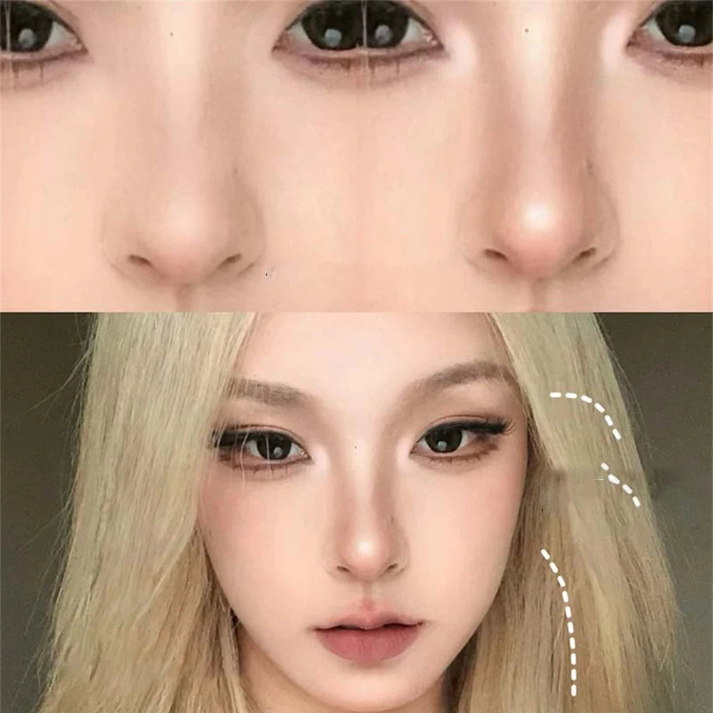 Moisturizing Matte Concealer Contour Stick Smooth Lasting 3D Nose Shadow Waterproof Face Highlight Brighten Contour Makeup