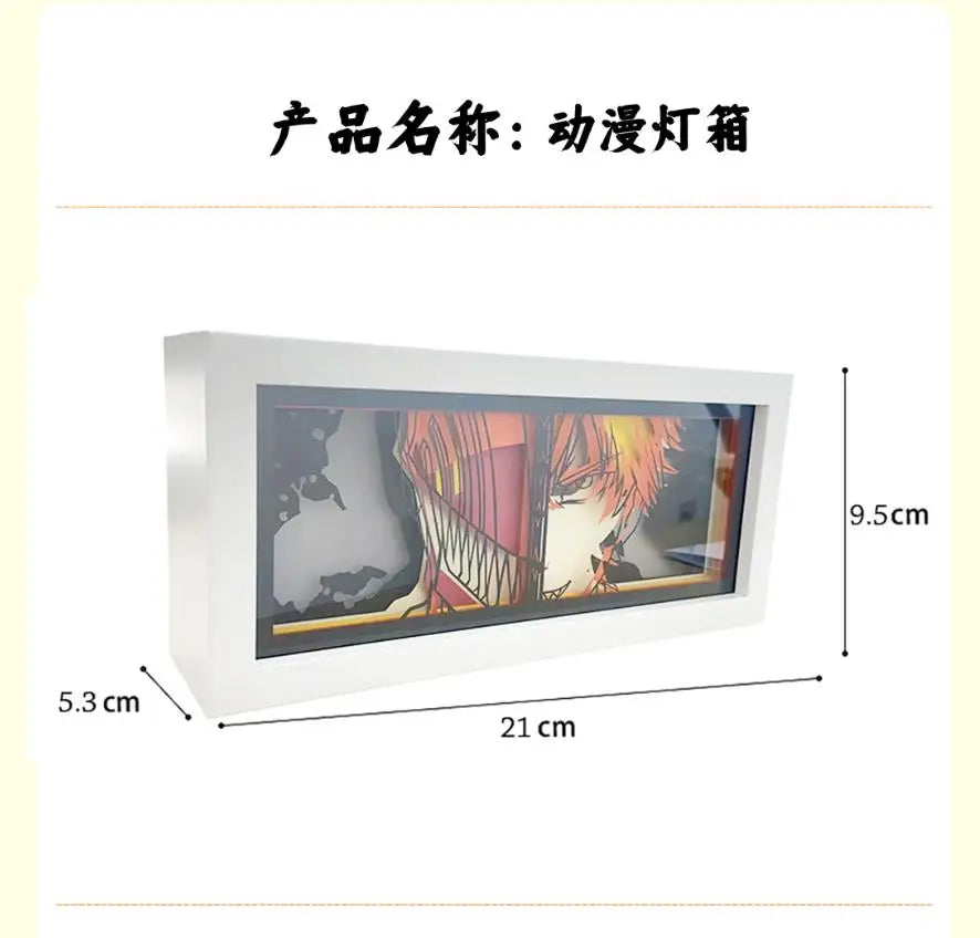 Dragon ball anime series paper-cut light room bedroom night light remote control colorful light box atmosphere light