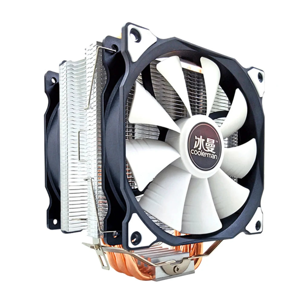 CPU Cooler 6 Heat Pipes 120mm 4 Pin PWM RGB  CPU Cooling Fan PC Quiet for Intel LGA 1200 1150 1151 1155 2011 AMD AM4 AM3